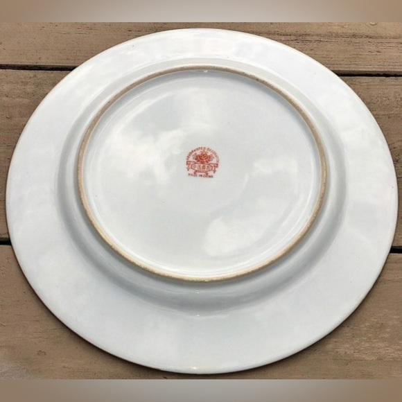 Vintage Chinese Antique Gold Trim Ornate Hand Painted 5 Rooster Decorative Plate - Picture 8 of 10